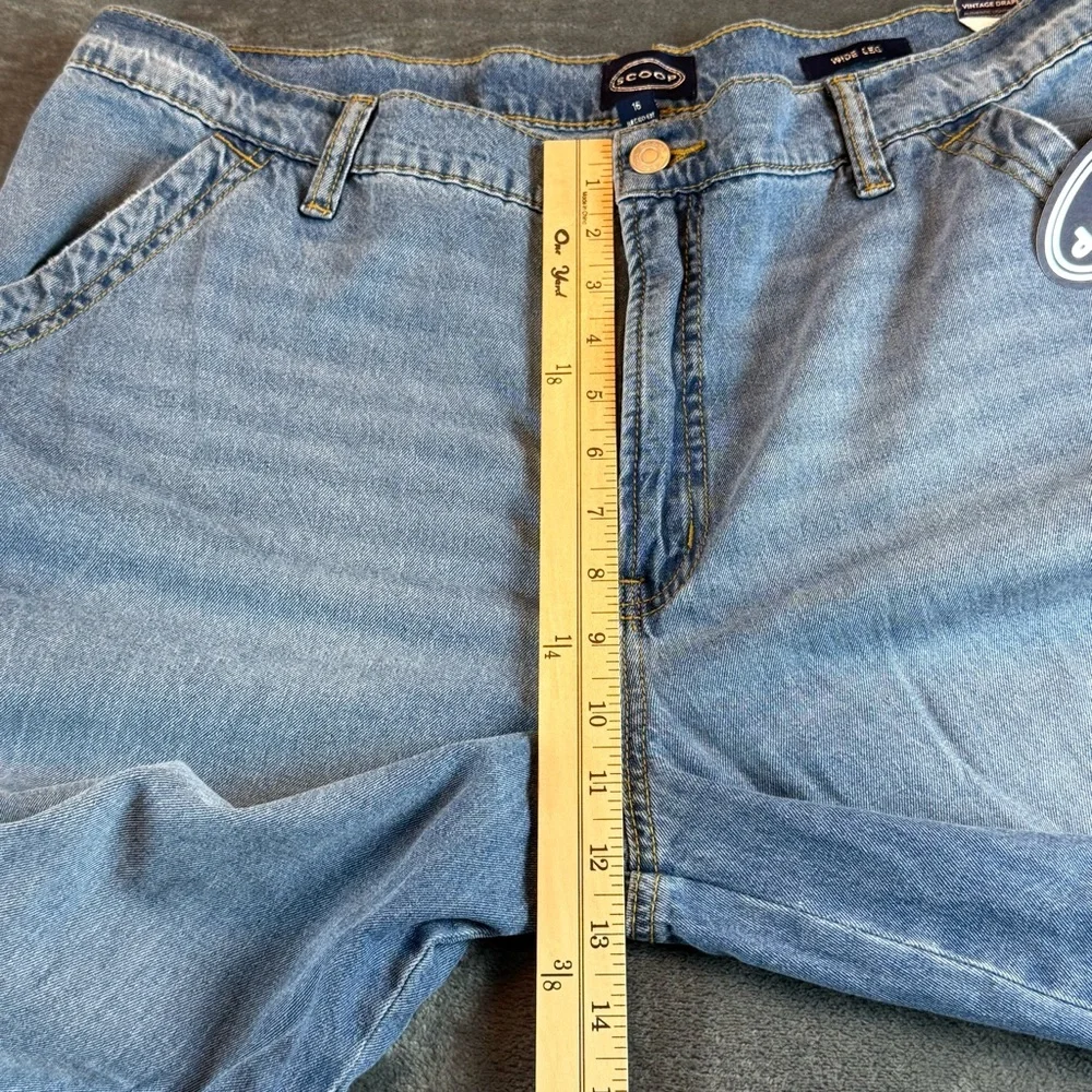 SCOOP Women's Jeans Brand‎ New Size 16 Slouchy Wide Leg High Rise - Picture 10 of 13